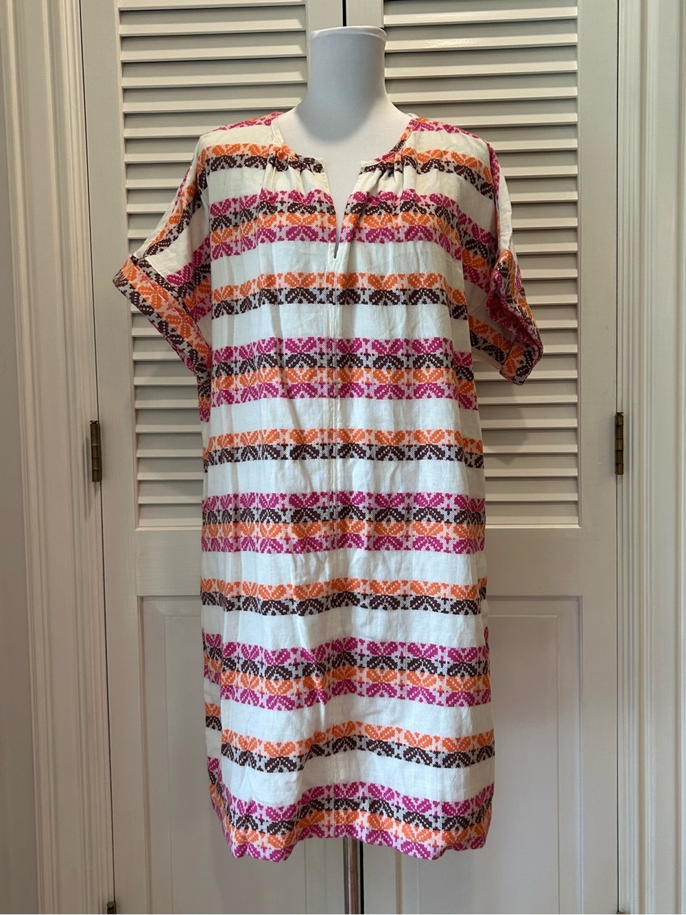 Summer Colorful Striped Dress - Pink & Orange NWT